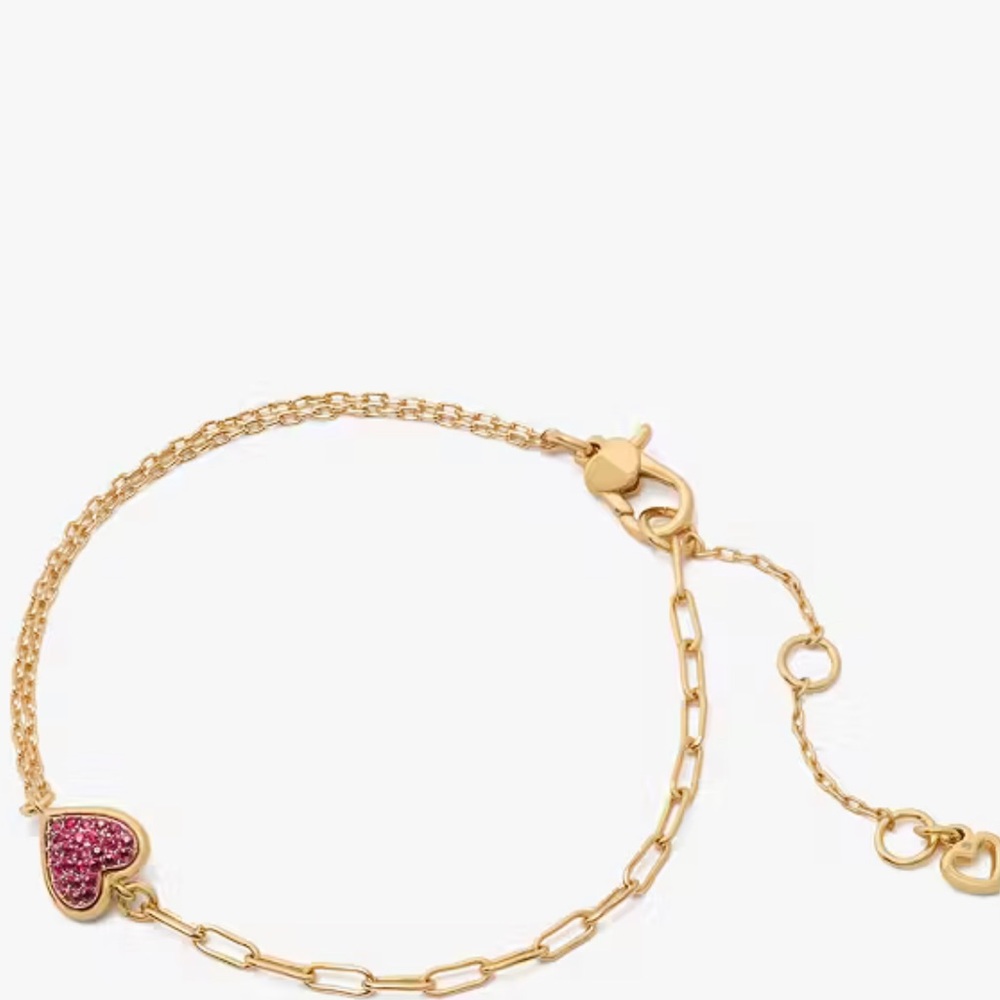 $78 Kate Spade With All My Heart Pave Bracelet red - Picture 6 of 6